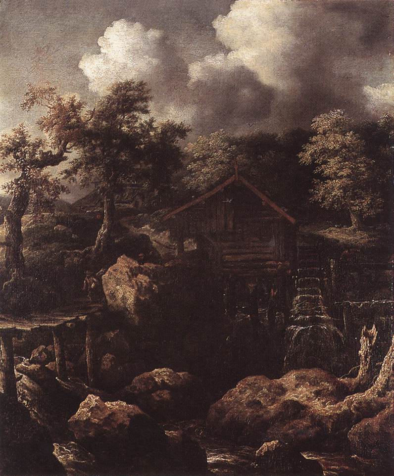 Forest Scene with Water-Mill  df